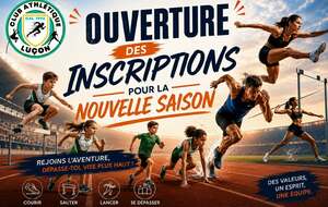 📢 Les inscriptions pour la saison prochaine sont dès à présent ouvertes !