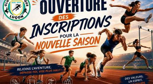 📢 Les inscriptions pour la saison prochaine sont dès à présent ouvertes !
